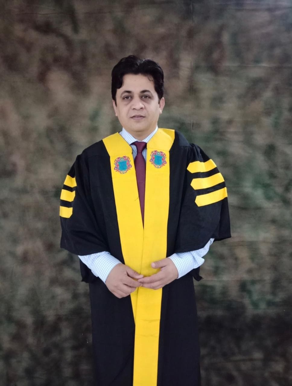 Dr. Saeed Ahmed at his convocation, FCPS Orthopaedics